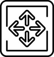 Expand Arrows Vector Icon Design