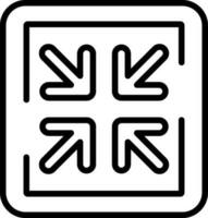 Shrink Vector Icon Design