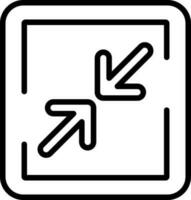 Minimize Sign Vector Icon Design