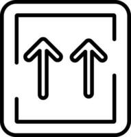 Up Arrows Vector Icon Design