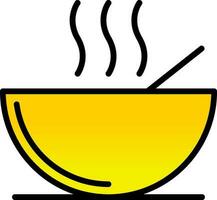 Bowl Vector Icon Design