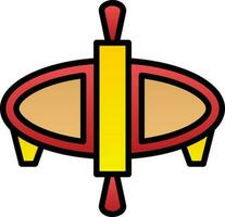 Rolling Pin Vector Icon Design