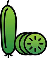 diseño de icono de vector de pepino