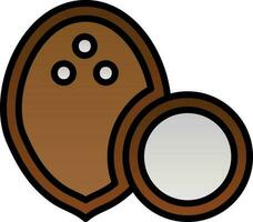 Coconut Vector Icon Design