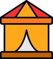 Circus Tent  Vector Icon Design