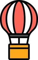 Hot Air Balloon  Vector Icon Design