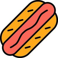 Hot Dog  Vector Icon Design