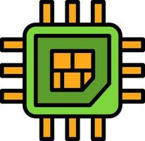 Processor  Vector Icon Design