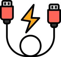 USB Cable  Vector Icon Design