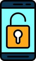 Mobile Unlock  Vector Icon Design