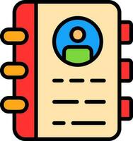 Contact Book  Vector Icon Design