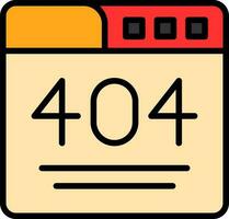 404 Error  Vector Icon Design