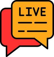 Live Chat  Vector Icon Design