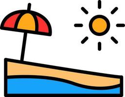 Beach  Vector Icon Design