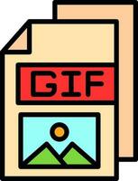 gif vector icono diseño