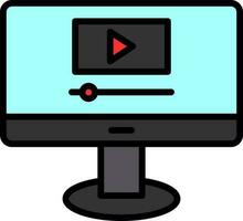 Video Streaming  Vector Icon Design