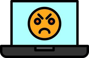 Angry Face  Vector Icon Design