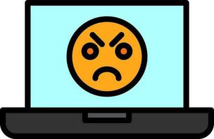 Angry Face  Vector Icon Design