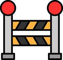 Road Barrier  Vector Icon Design