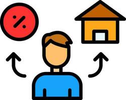 Mortgage Vector Icon Design