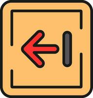 Left Arrow Vector Icon Design