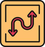 Zigzag Vector Icon Design
