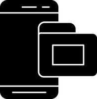 Mobile Folder  Vector Icon Design
