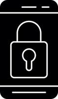 Mobile Lock  Vector Icon Design