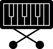 Piano Keyboard  Vector Icon Design