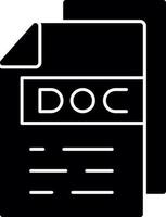 Doc vector icono diseño