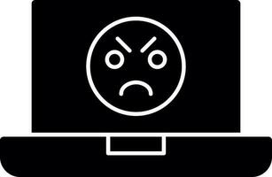 Angry Face  Vector Icon Design