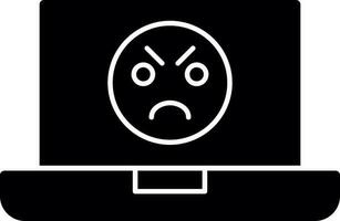 Angry Face  Vector Icon Design