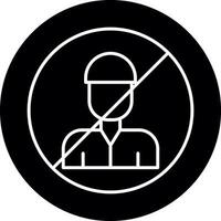 No Child Labor  Vector Icon Design