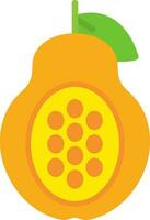 Papaya Vector Icon Design