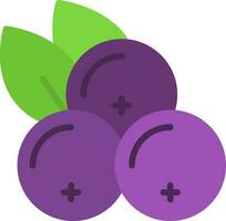 Blackcurrant Vector Icon Design