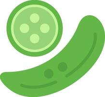 diseño de icono de vector de pepino