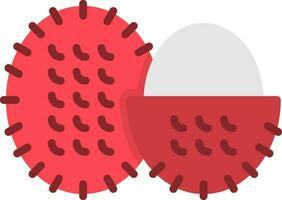 rambután vector icono diseño