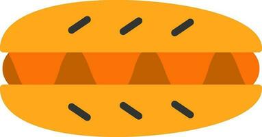 Hot Dog Vector Icon Design