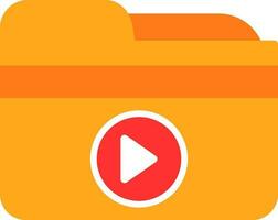 Video Folder  Vector Icon Design
