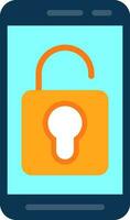 Mobile Unlock  Vector Icon Design