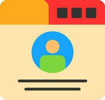 Profile  Vector Icon Design