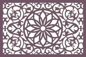 Jali design for Laser and CNC router, EPS File. vector