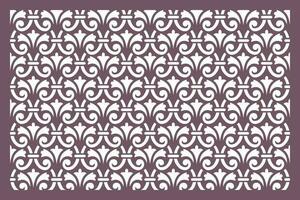 Jali design for Laser and CNC router, EPS File. vector