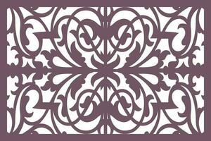 Jali design for Laser and CNC router, EPS File. vector