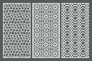 Set Jali Design For jali, Laser, Cnc, Graphic. vector