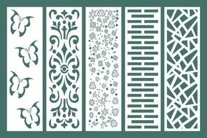 Set Jali Design For jali, Laser, Cnc, Graphic. vector