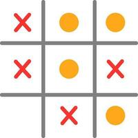 Tic Tac Toe  Vector Icon Design