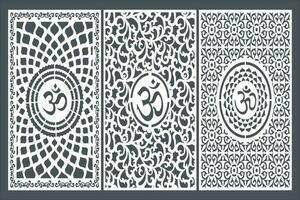 Mandir Temple Jali Design For Home. vector