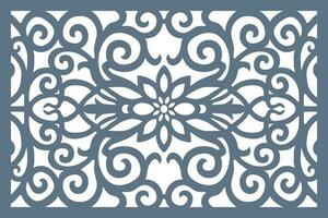 Jali design for Laser and CNC router, EPS File. vector