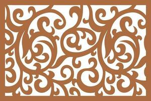 Jali design for Laser and CNC router, EPS File. vector